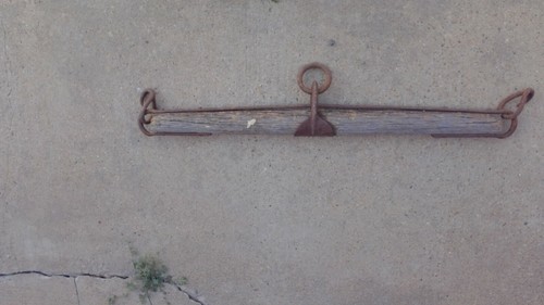 Antique wood metal wagon - wood,