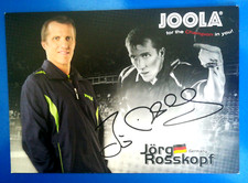 AUTOGRAPHE DE JÖRG ROSSKOPF