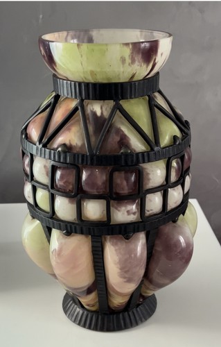 Vase art déco verrerie - vase,