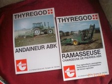 LOT OF 2 ADVERTISING LEAFLETS WINDING + STONE PICKER THYREGOD