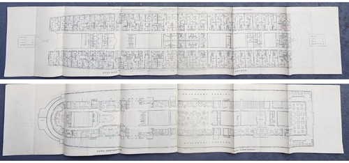 Plan coupe paquebot queen mary - plan,