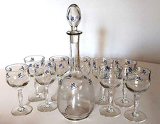 Carafe Art Nouveau Art Nouveau Blueberry Glazed Lenses