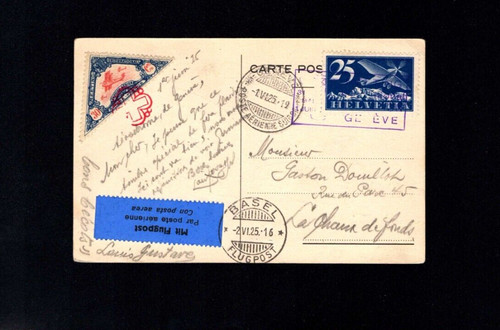 Suisse 1925 rp aérien - 25,