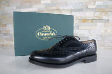 Church's Eu 40,5 Richelieu Chaussures à Lacets Burwood Noir Neuf Ehemuvp