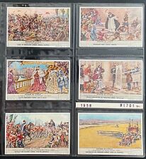 6 BELGIUM CHROMOS NUMBER S1701 HISTORY OF ITALY 1958