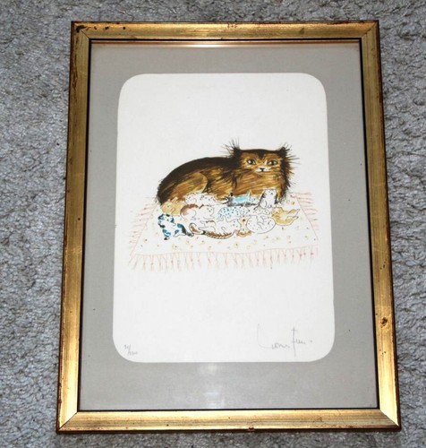 Rare lithographie léonor fini - rare,