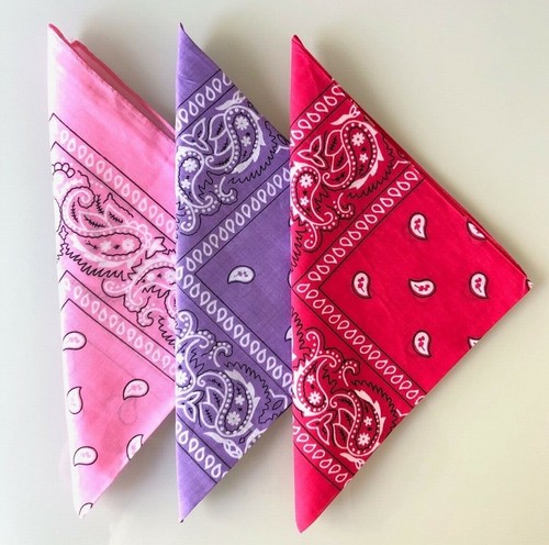 Pack lot bandana - lot, rose