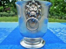 Sceau à Glace ancien Vase Lions métal argenté  Old Ice Bucket Vase Lions silver 