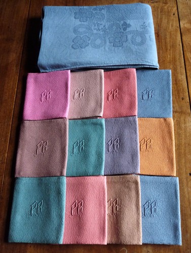 Nappe serviettes en - 12,