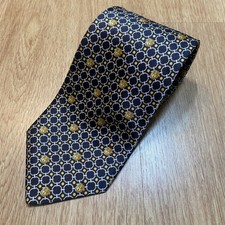 Vintage Gianni Versace Medusa Head Dotted Geotetric Necktie ties Silk