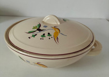 Soupière Salins modèle oiseaux du paradis