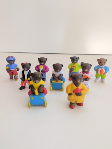 Lot figurines petit ours - ours, brun
