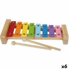 Xylophone Woomax Bois Métal 26 x 4,5 x 11,5 cm [6 Unités]