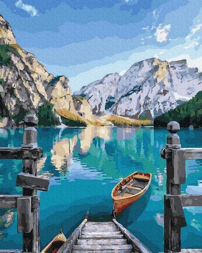 Peinture par numéros bateau