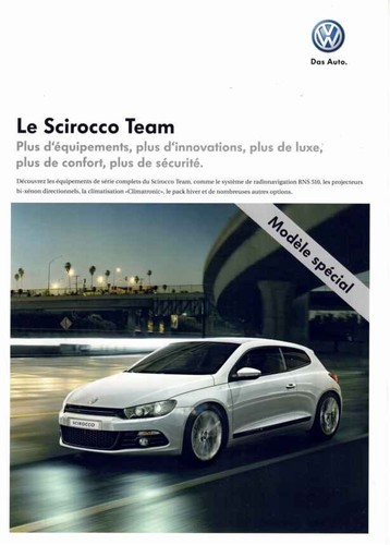 Catalogue brochure scirocco - brochure, vw