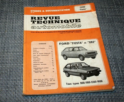 Revue technique ford fiesta - revue,