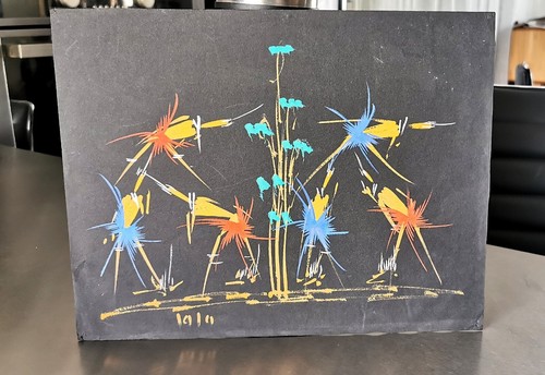 Peinture africaine gouache - , sur