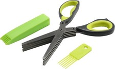 Chef Craft Herb Cutter Scissors Set Cutting Shears w/ Sheath Cleaning and Comb