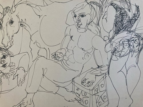 Beau dessin 1958 - dessin, cirque