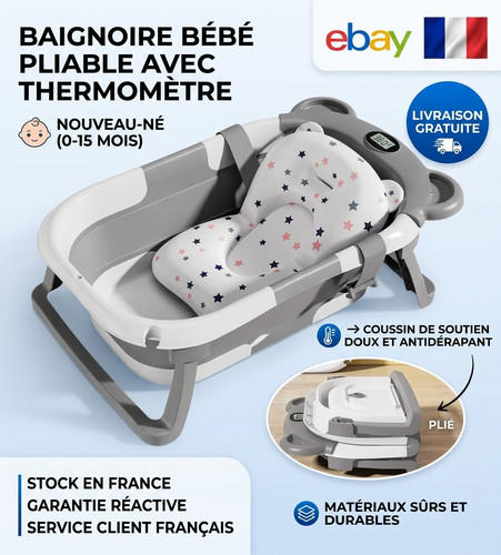 Baignoire bébé pliable - baignoire, avec