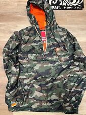 superdry pull over camo wind breaker XL