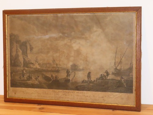 Gravure ancienne les jetteurs - les,