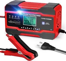 Chargeur de Batterie Voiture 10 A 12 V/24 V Chargeur pour Auto Moto Intelligent