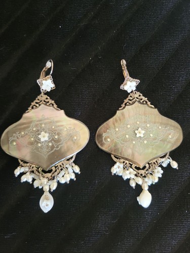 Boucles oreilles satellite - d'oreilles,