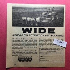 1965 Ad. Howard Rotavator. Harverd, Illinois. Model M Rotovator