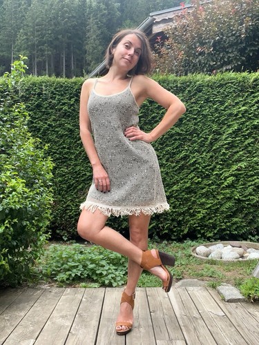 Vintage 90s fishnet mesh dress - vintage,