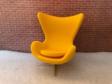 Dollhouse Miniature 1:12 scale Arne Jacobsen egg chair designer