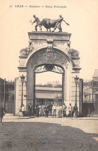 Cpa lille abattoir - cpa, 59