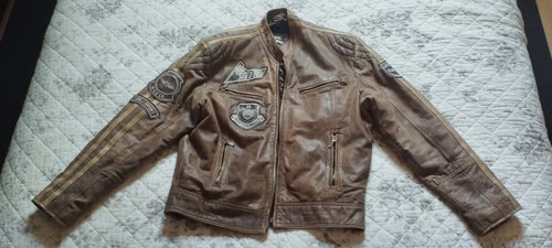 Veste cuir type moto - veste,