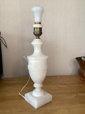 Pied De Lampe En Albâtre 33 Cm De Haut  Vintage 