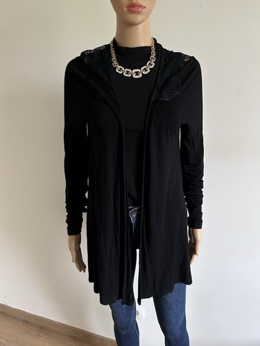 Gilet noir avec - , dentelle