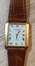 Rare!Raymond Weil TANK Style 18k Electroplated Quartz Mid Sized 26mm×32mm Watch