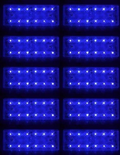 10x 12v led bleu marker - 10x,