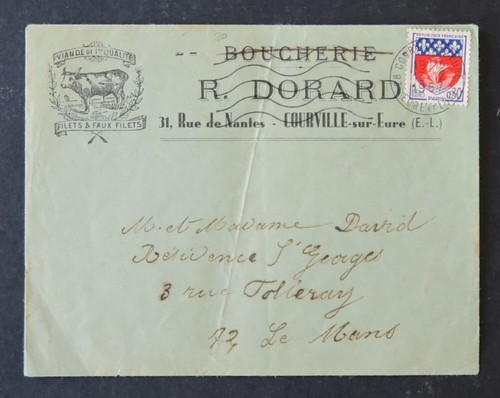 Facture 1967 boucherie dorard - 1967,
