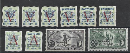 Belgique lot tp neufs - lot, 10