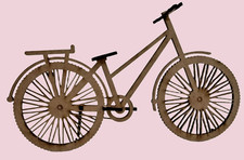 Vélo miniature en bois