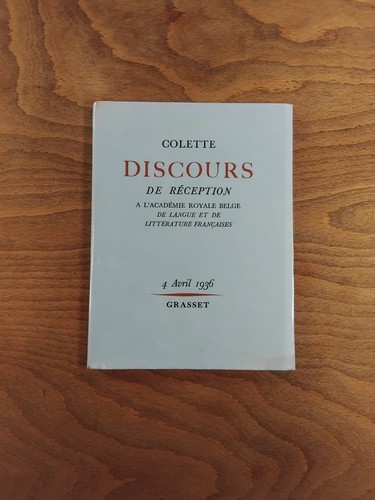 Colette discours de - colette,