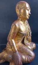 Ancien Moine Birmanie Bois