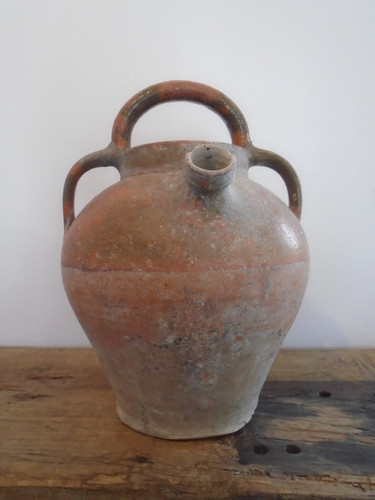 Pot terre cuite vernisse eau - cuite,