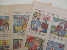 5 images d'epinal . 5 devinettes .