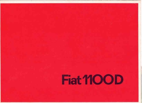 Catalogue brochure fiat 1100 - catalogue,