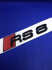 RS6 Noir Brillant badge