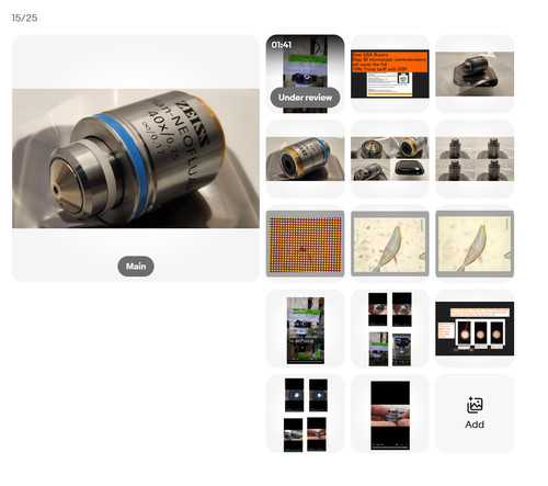 Objectif microscope zeiss - objectif,