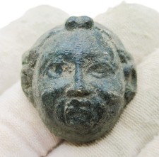 ANCIENT ROMAN BRONZE CHARIOT MOUNT/CASKET MOUNT GOD. CA 200-300AD. NICE