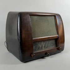 Radio à Lampes en Bois
