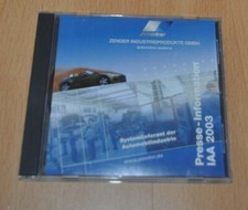 Zender IAA 2003 CD Media Kit Brochure Prospekt